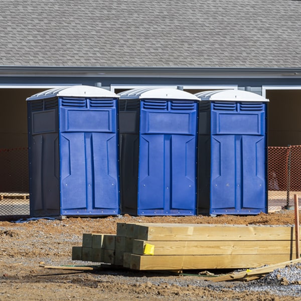 how often are the portable toilets cleaned and serviced during a rental period in Smithville